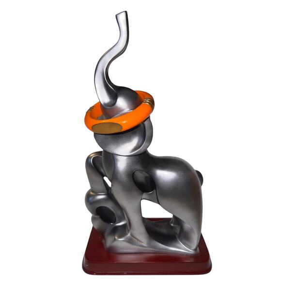 Iris Apfel & Bajalia Orange Wood Resin Bangle Bracelet Chunky Boho Chic - Picture 3 of 7